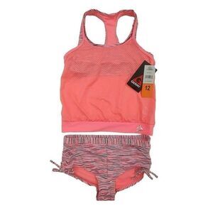 Gerry 2 Piece Swim Set Girls 12 Pink Beach Travel Vacation